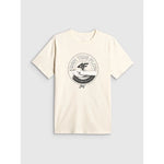 4F Men's regular printed T-shirt póló 4FRSS26TTSHM4298-11S