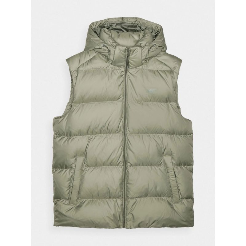 Men's down vest with natural filling 4F 4FWAW24TVJAM148-43S mellény