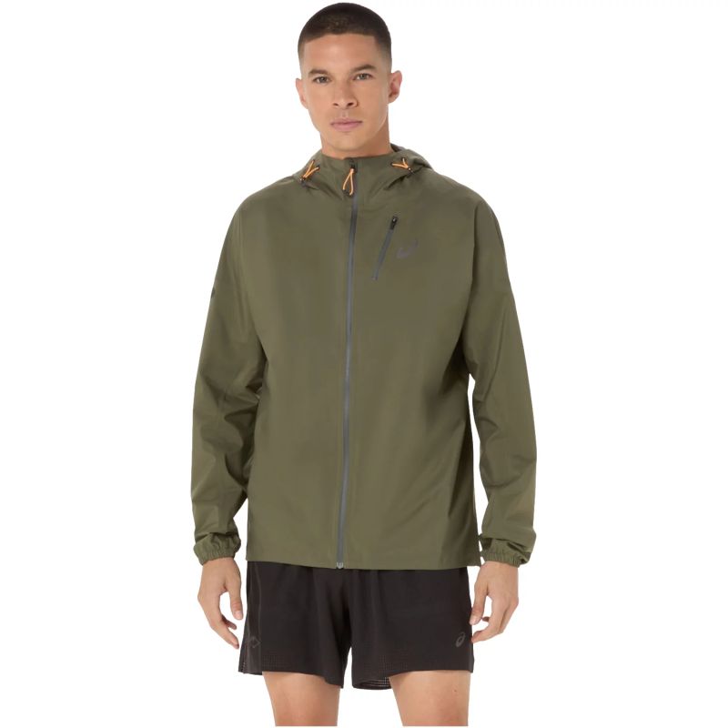 Asics FujiTrail Elite Waterproof Jacket 2011D265-301 Green L Ruházat