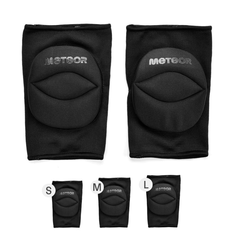 Meteor M volleyball knee pads black uniw protectors and knee pads