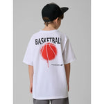 4F Boy's loose T-shirt with print 158/164 póló