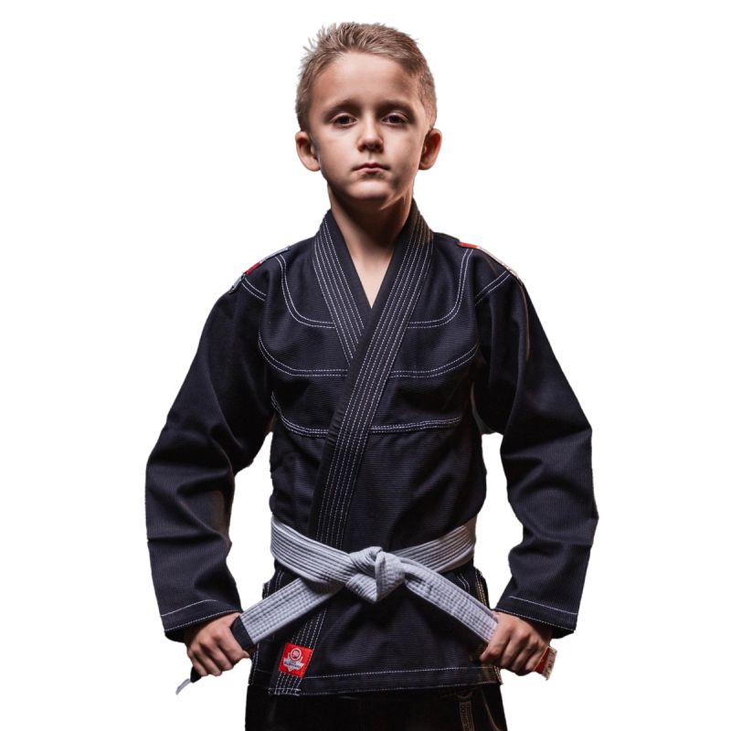 DBX Bushido BJJ Kimono / GI for Kids Black + FREE Belt - X-SERIES fekete kimonos, sachets, belts, bags