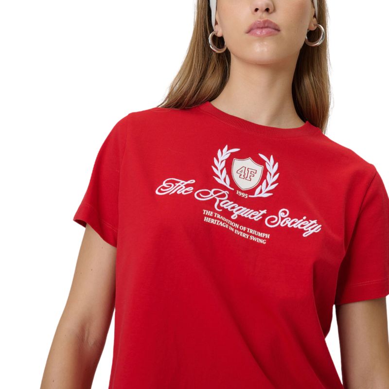 4F Women's T-shirt F2738 62S piros póló