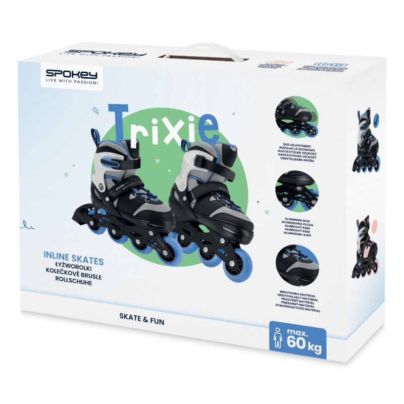 Spokey Trixie Jr SPK-944628 31-34 BK/BL inline skates Cipő