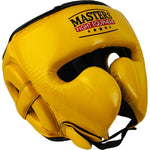 MASTERS FIGHT EQUIPMENT KSS-4B-WIN leather boxing helmet védőfelszerelés 02505-M