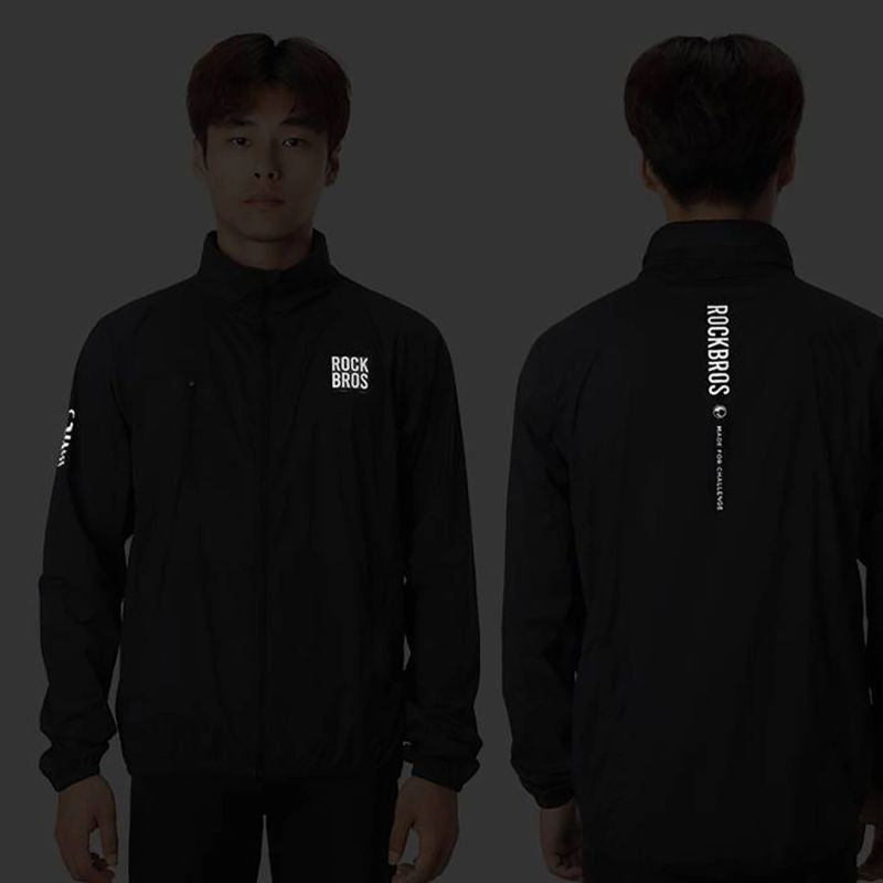 Rockbros ROAD TO SKY M Bicycle Windbreaker - Black m \ czarny ruházat