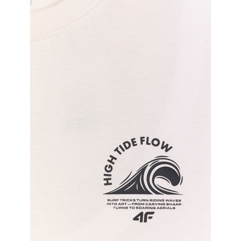 4F Men's relaxed sleeveless T-shirt with print póló