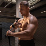 DBX Bushido Cotton Boxing Wraps - 4 Meters | Black elastyczne złote martial arts equipment