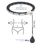 HMS Magnetic Hula Hop Set Black Hhm15 With Counter + Slimming Belt Br163 Red piros szett 17-44-654