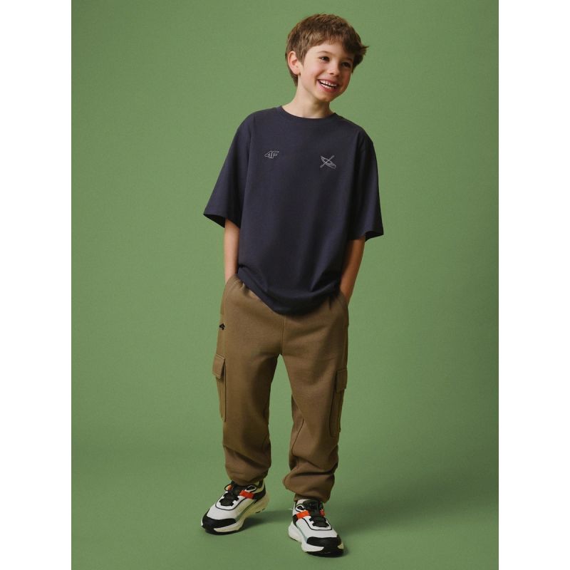 Boys' cargo sweatpants 4F