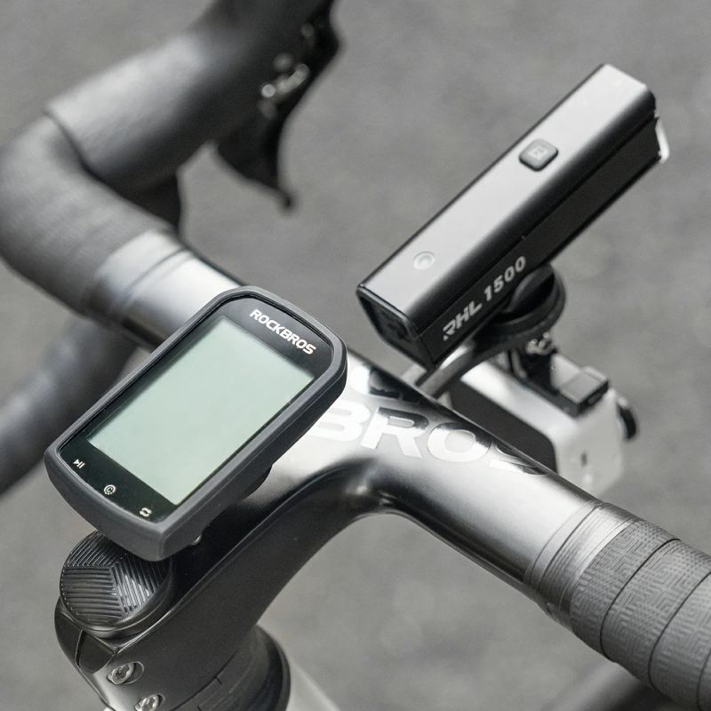 Rockbros WT-2 Bike Computer Holder with AirTag Space - Black