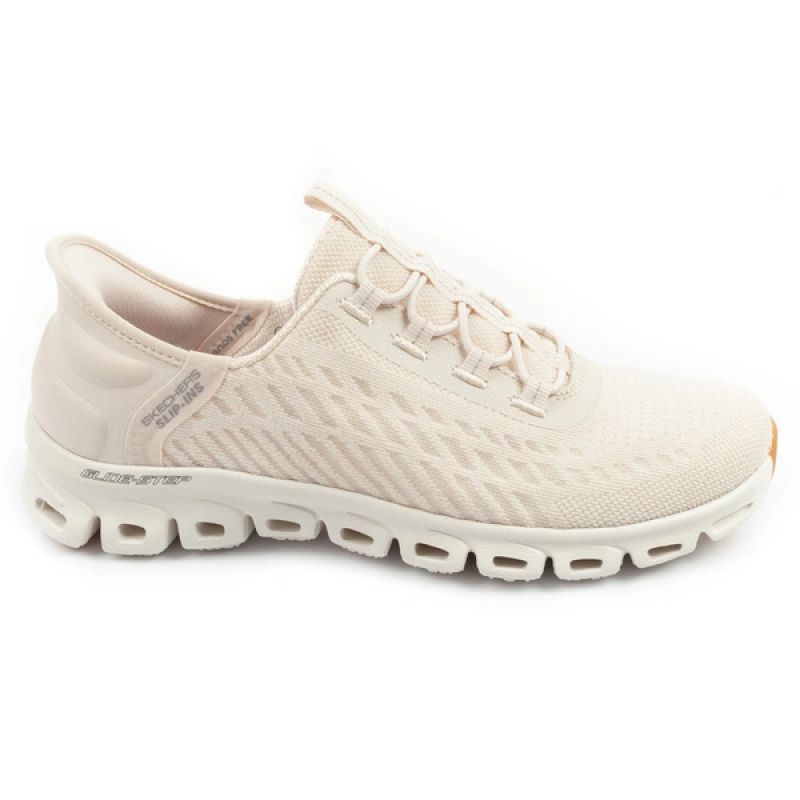 Skechers Glide-Step women's sneakers comfortable ecru slip-ins cipő