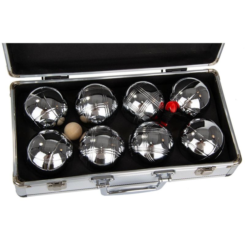 8-Piece Petanque Balls - Boule Petanque Aluminum Suitcase Enero