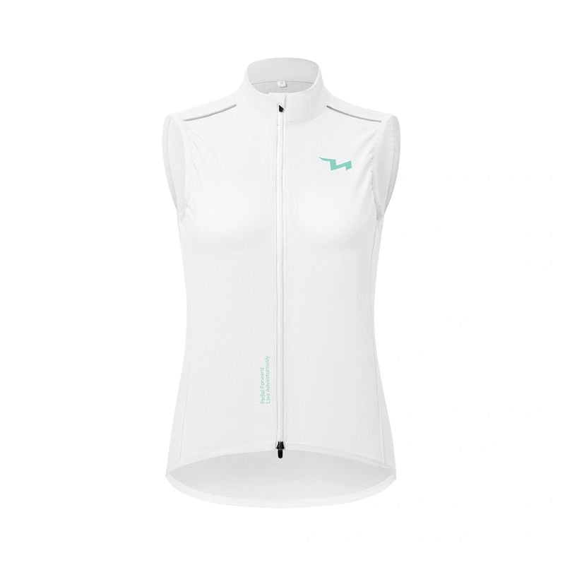 Rockbros MJ008 TVI Women's Cycling Vest Windproof S - White s \ biały mellény 15110022003-211698