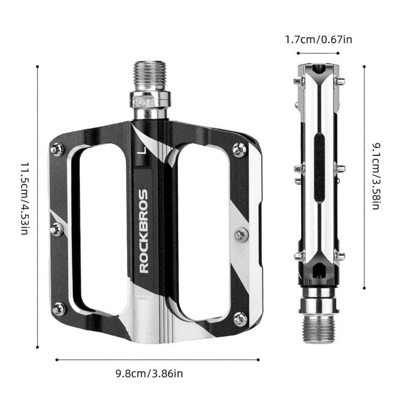 Rockbros K306-BK MTB Aluminum Bicycle Pedals - Black