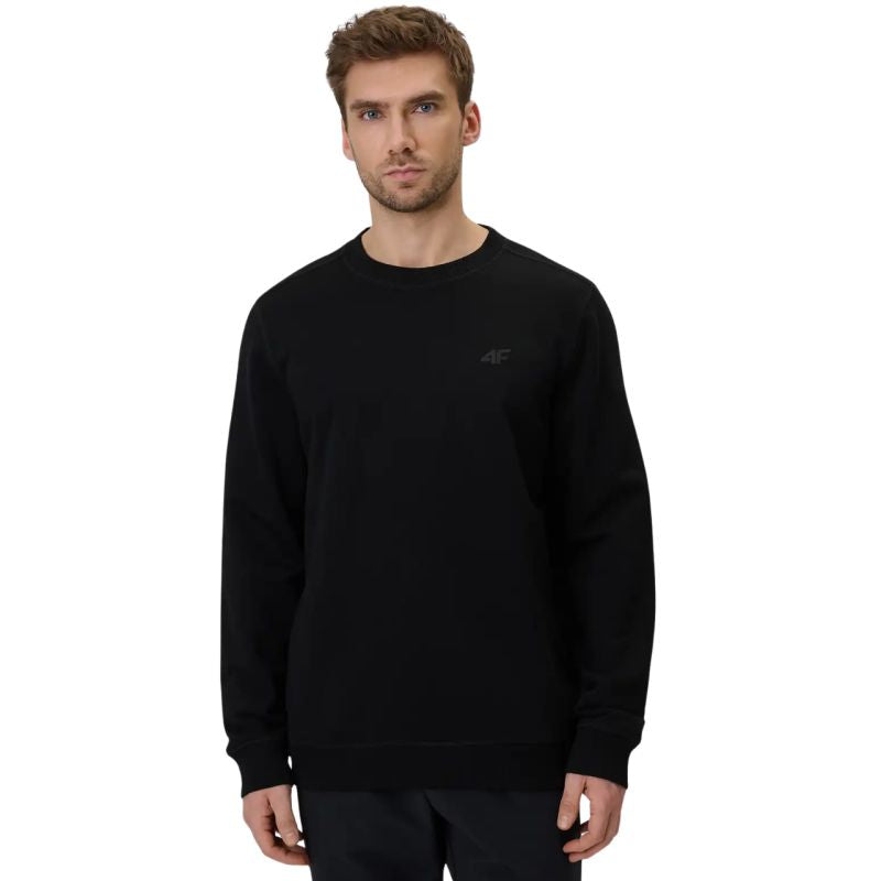 Men's sweatshirt 4F M2549 deep 4FWMM00TSWSM2549 20S fekete kapucnis pulóver