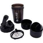 Pure 2 Improve Fitness Shaker Bottle 500ml Black fekete water bottles, nutrients and supplements, training equipment