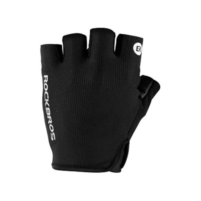 Rockbros cycling gloves size - black fekete kesztyű