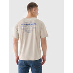 Men's oversized printed T-shirt 4F 4FRSS24TTSHM2535-83S póló