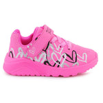 Skechers Uno Lite Love Levitate 314078N-HPMT Hot Pink/Multi rózsaszín utcai cipő
