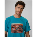 4F Men's regular printed T-shirt férfi póló 4FRSS26TTSHM4238-35S