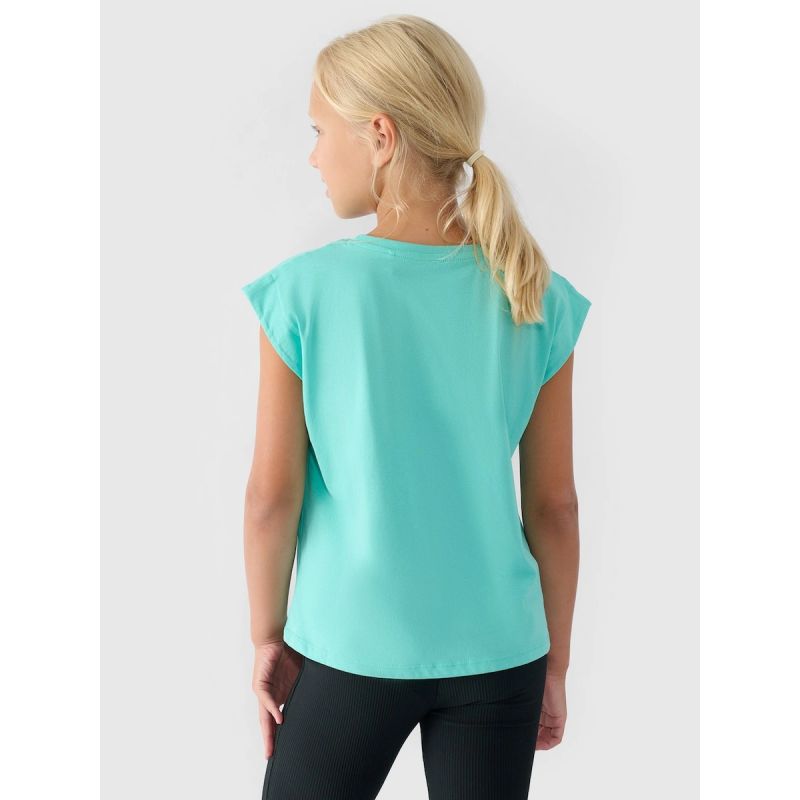 Girls' printed top 4F 4FJRSS24TTSHF2052-35S póló
