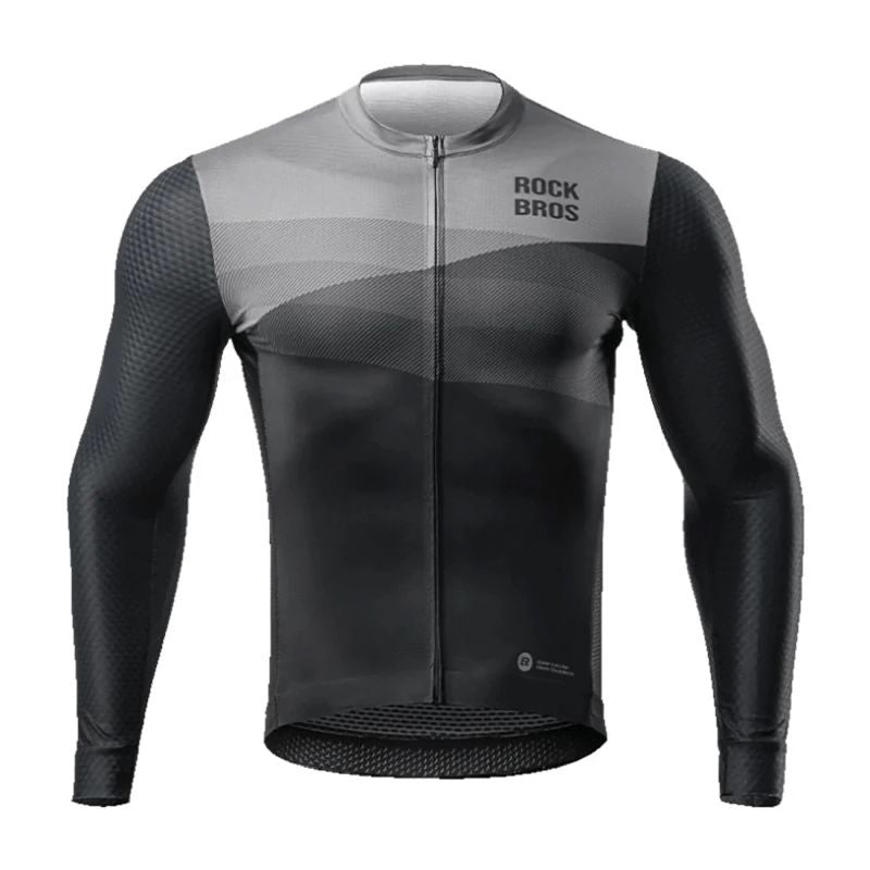 Rockbros 15120009003 Long Sleeve Cycling Jersey Spring/Summer - Black