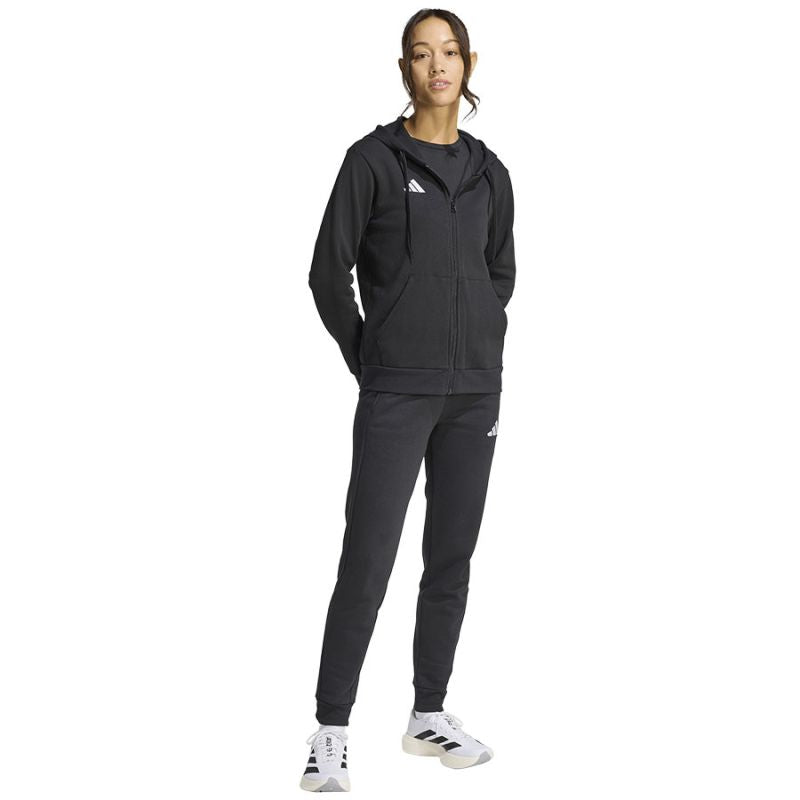 Women's adidas Entrada 26 Full Zip Hoodie Black KF5939 fekete kapucnis pulóver