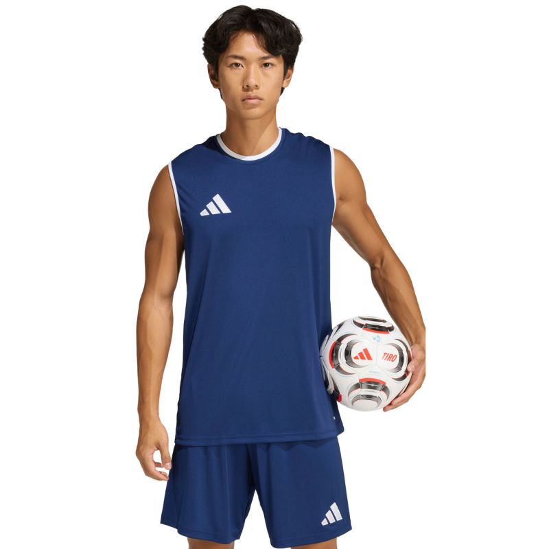 Adidas Men's Entrada 26 Sleeveless Jersey Navy Blue sötétkék póló