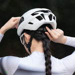 Rockbros LK-15 Carbon Fiber Bike Helmet 58-62cm - Light Gray szary helmets, lights