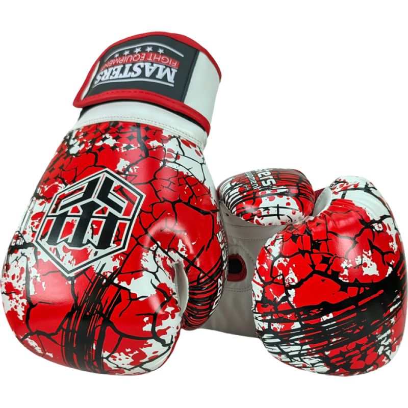 MASTERS FIGHT EQUIPMENT RPU-MULAN Boxing Gloves 10 oz Red piros kesztyű 013202-10