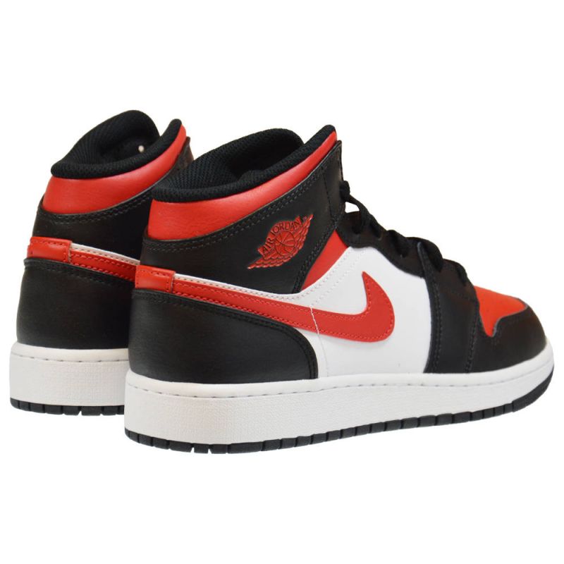 AIR Jordan 1 Mid GS Fire Red Basketball - piros cipő