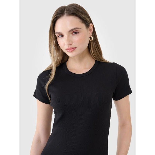 4f Women's slim ribbed t-shirt 4FWSS25TTSHF1968-20S General
