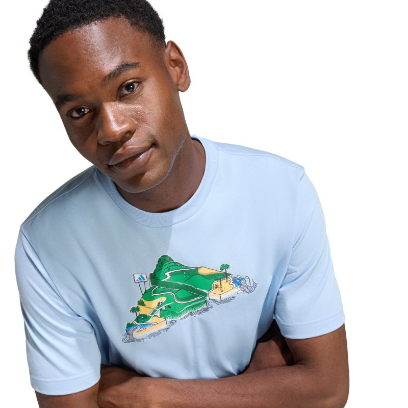 Adidas Men's Novelty Mint T-shirt light kék póló