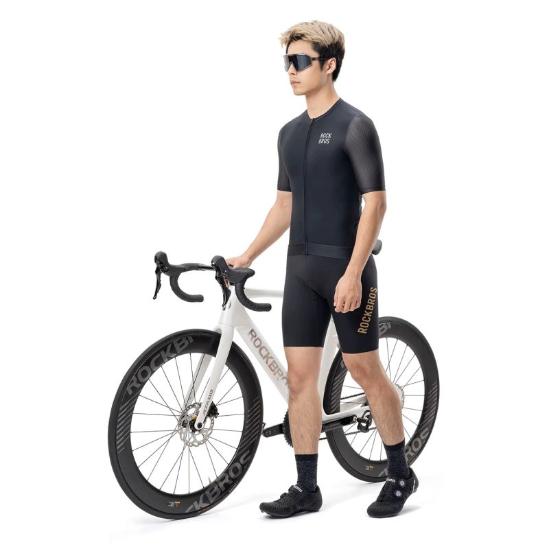 Rockbros 15200025 Short Sleeve Cycling Jersey Size XS - Black czarny \ xs póló