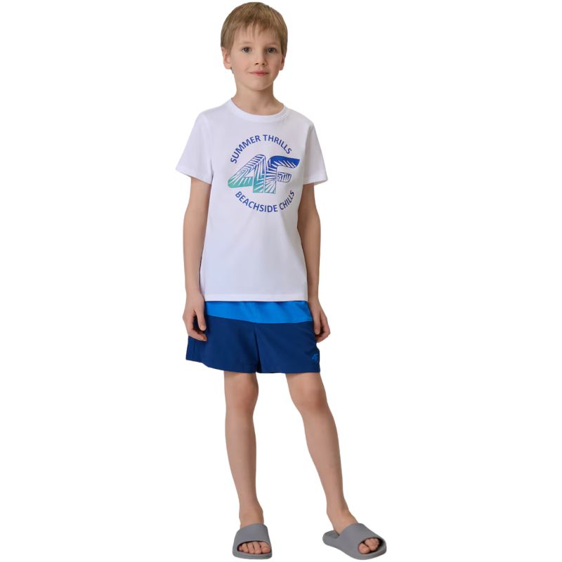 Boy's T-shirt 4F M3284 4FJWSS26TTSHM3284 10S fehér clothing