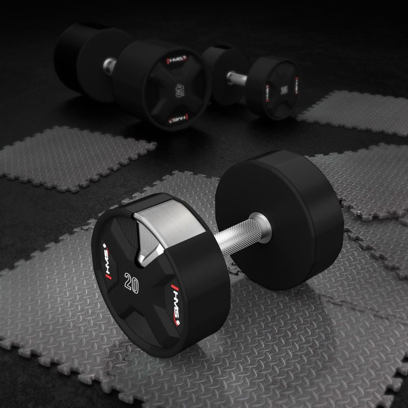 HMS HPC 20 KG POLYURETHANE Dumbbell CPU súlyzó 17-66-197