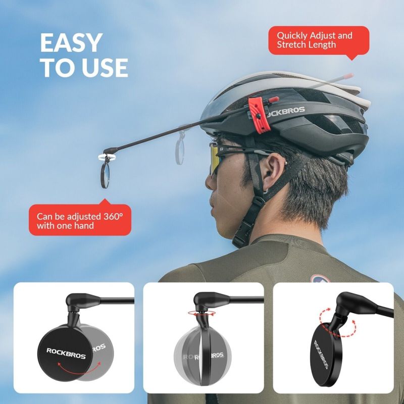 Rockbros bike helmet mirror