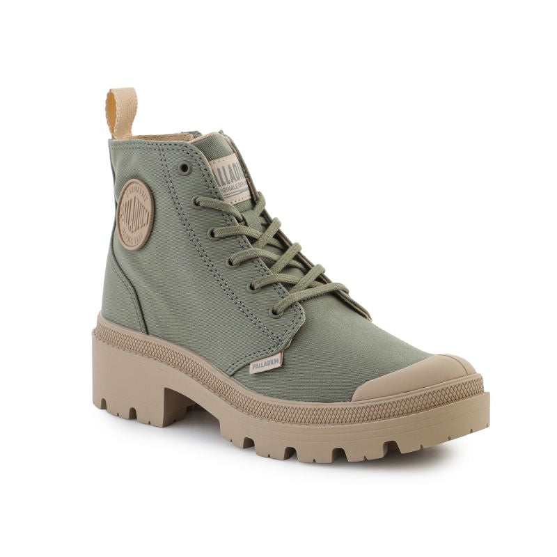 Palladium Pallabase Twill 96907-333 Vetiver cipő