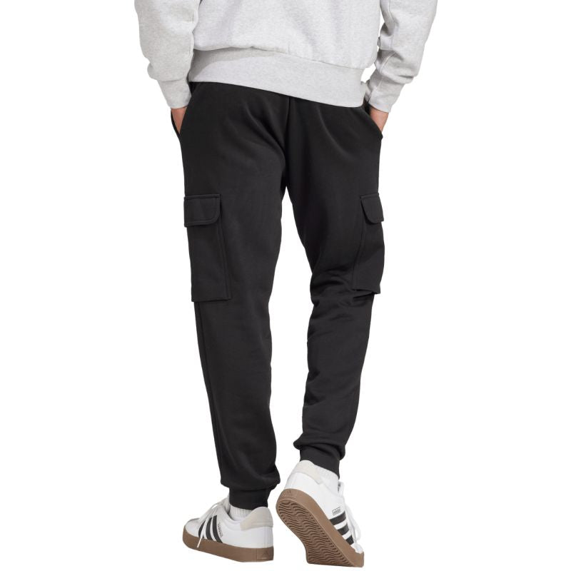 adidas Men's Essentials Feelcozy Fleece Cargo Pants Black JE3820 Ruházat