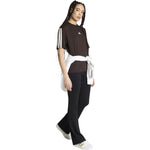 Adidas Women's Essentials 3-Stripes Boyfriend T-shirt Dark Brown 2xs ruházat KX0794