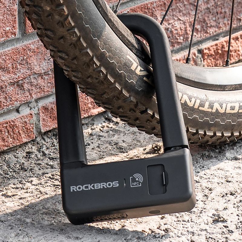 Rockbros RBNS1 SMART Bike Lock with NFC Reader - Black