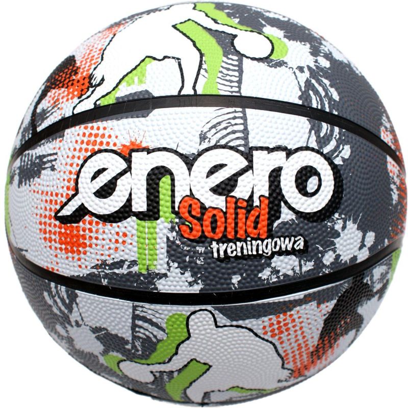 Enero Solid Basketball Size 7 Grey-White fehér labda