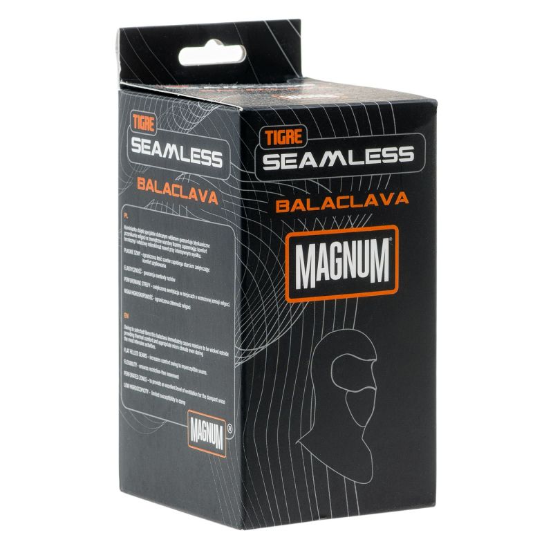 Magnum Tigre balaclava - Seamless fekete balaclavas, chimneys