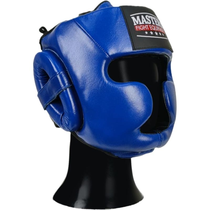 MASTERS FIGHT EQUIPMENT KSS-B-10 leather boxing helmet védőfelszerelés 02203-M