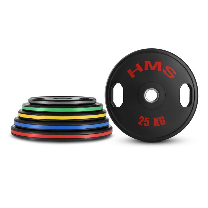 HMS TOG25 2 x 25 KG OLYMPIC RUBBER-COATED PLATE 2 x 25 KG súlyzó 17-61-120