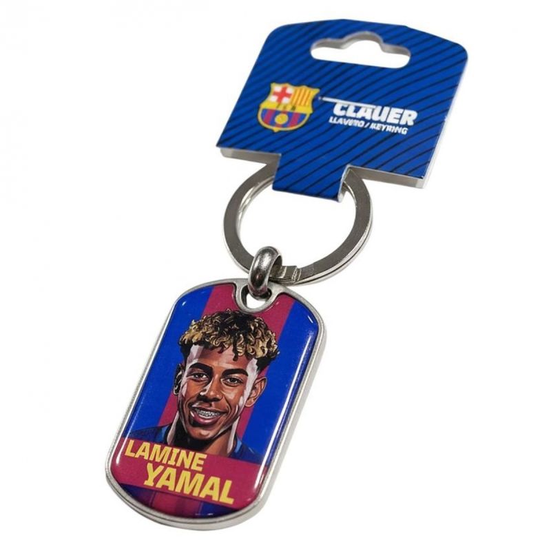 FC Barcelona Lamine Yamal keychain original licensed srebrny kulcstartó BLL7100