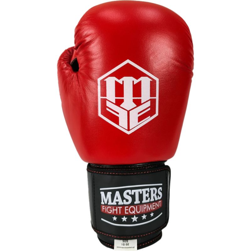 MASTERS FIGHT EQUIPMENT RBT-SIMPLE Leather Boxing Gloves kesztyű 012402-10