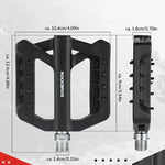 Rockbros RK01 Nylon Bicycle Pedals - Black