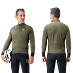 Rockbros Winter Fleece Double Layer Cycling Size L - Green zielony \ l dzseki